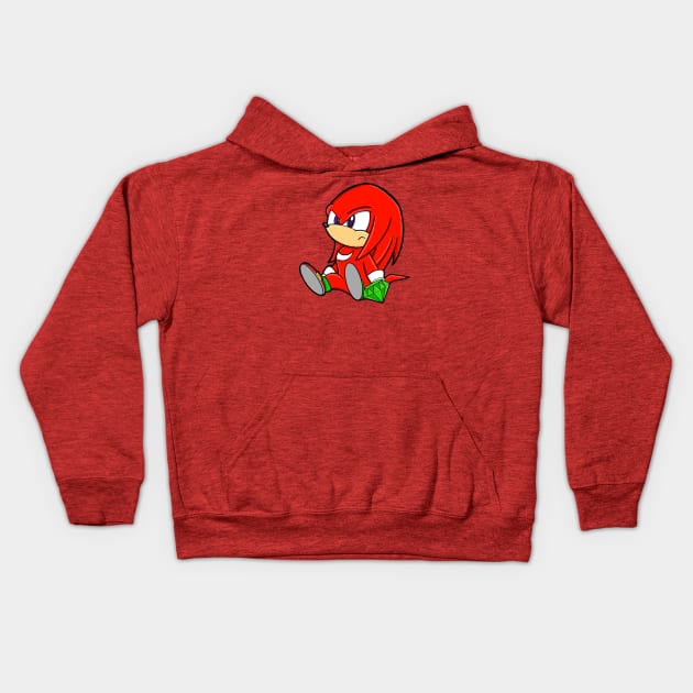 Chibi Knuckles Kids Hoodie by Pastelpandabum